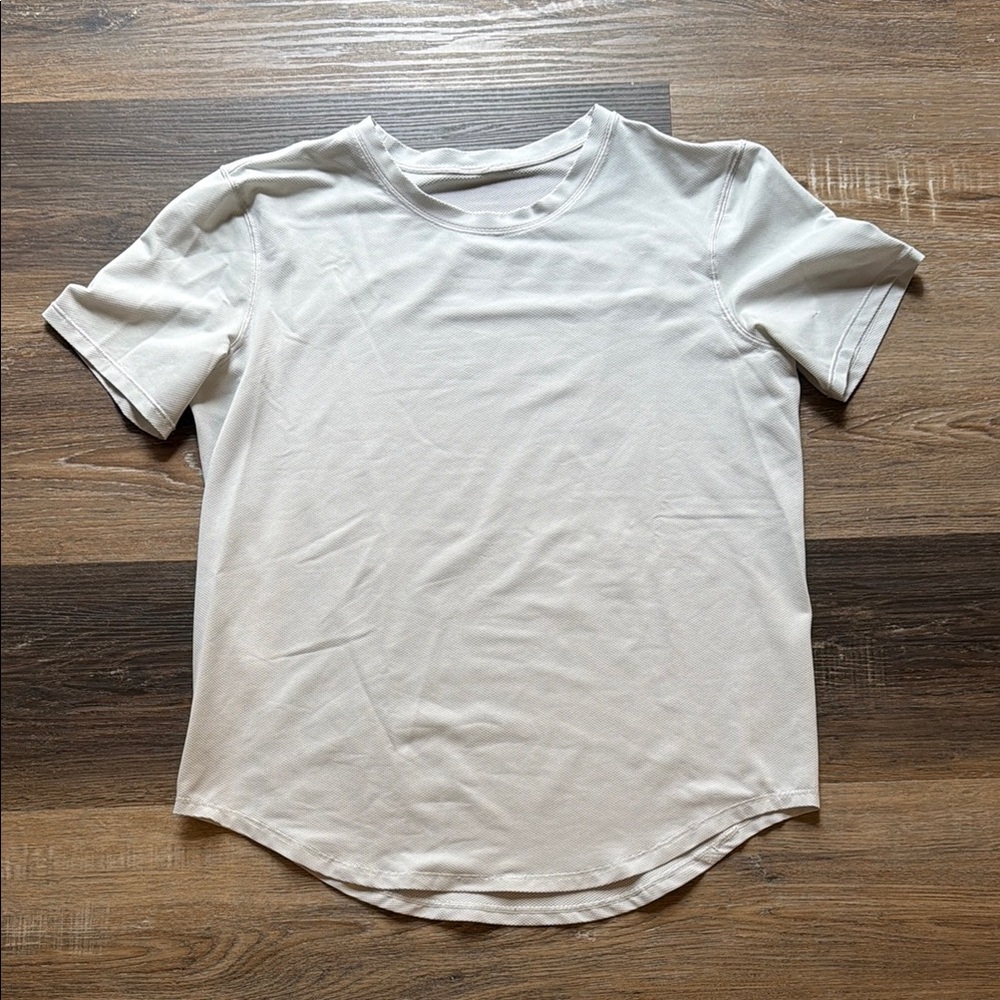 light gray lululemon running top